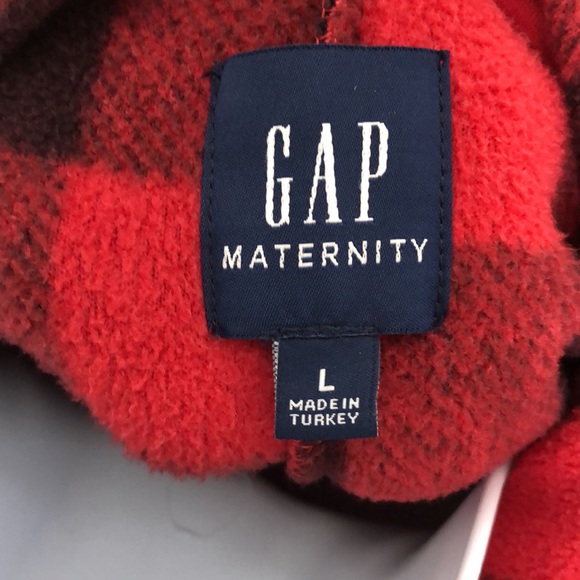 Women’s Gap Maternity Hooded Flannel Onesie - Picture 6 of 6